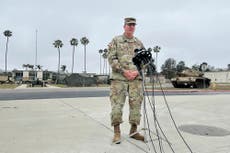Guardia Nacional detiene temporalmente a civiles en protestas de Los Ángeles, dice comandante