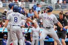 Rangers conectan seis jonrones para conseguir la victoria 16-3 sobre los Mellizos