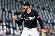 Morton poncha a 10 y Orioles vencen 2-0 a Angelinos en juego retrasado dos veces por lluvia