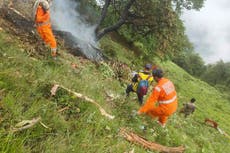 Siete muertos en un choque de helicóptero que llevaba a peregrinos hindúes en India