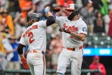 Gary Sánchez conecta grand slam y Orioles barren a los Angelinos con paliza 11-2