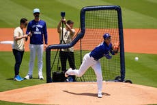 Ohtani podría volver al montículo en junio pero Sasaki estaría fuera por un largo periodo