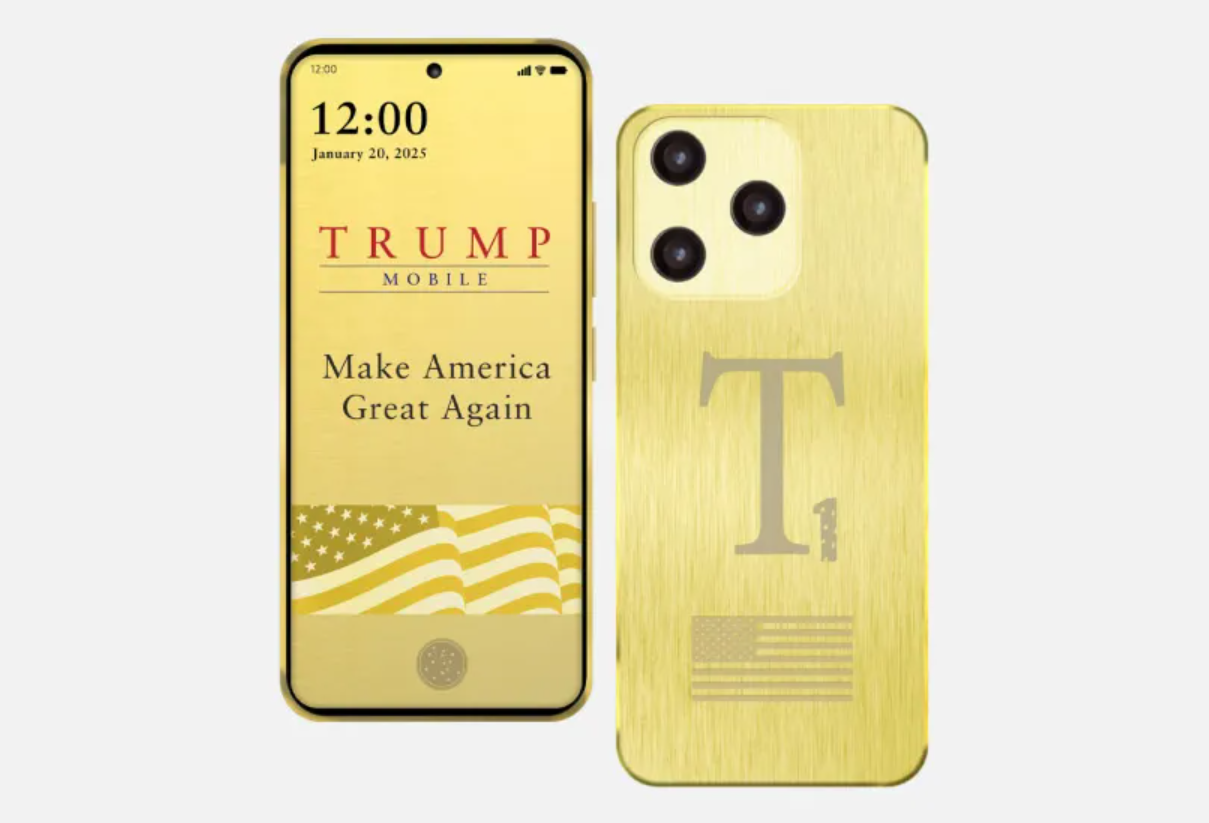 Hijos de Trump anuncian teléfonos dorados de $499 para “auténticos estadounidenses”