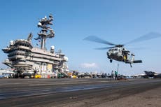 ¿Qué movimientos de aviones y barcos militares ha hecho EEUU en Oriente Medio?