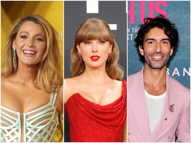 <p>Blake Lively, Taylor Swift, Justin Baldoni</p>