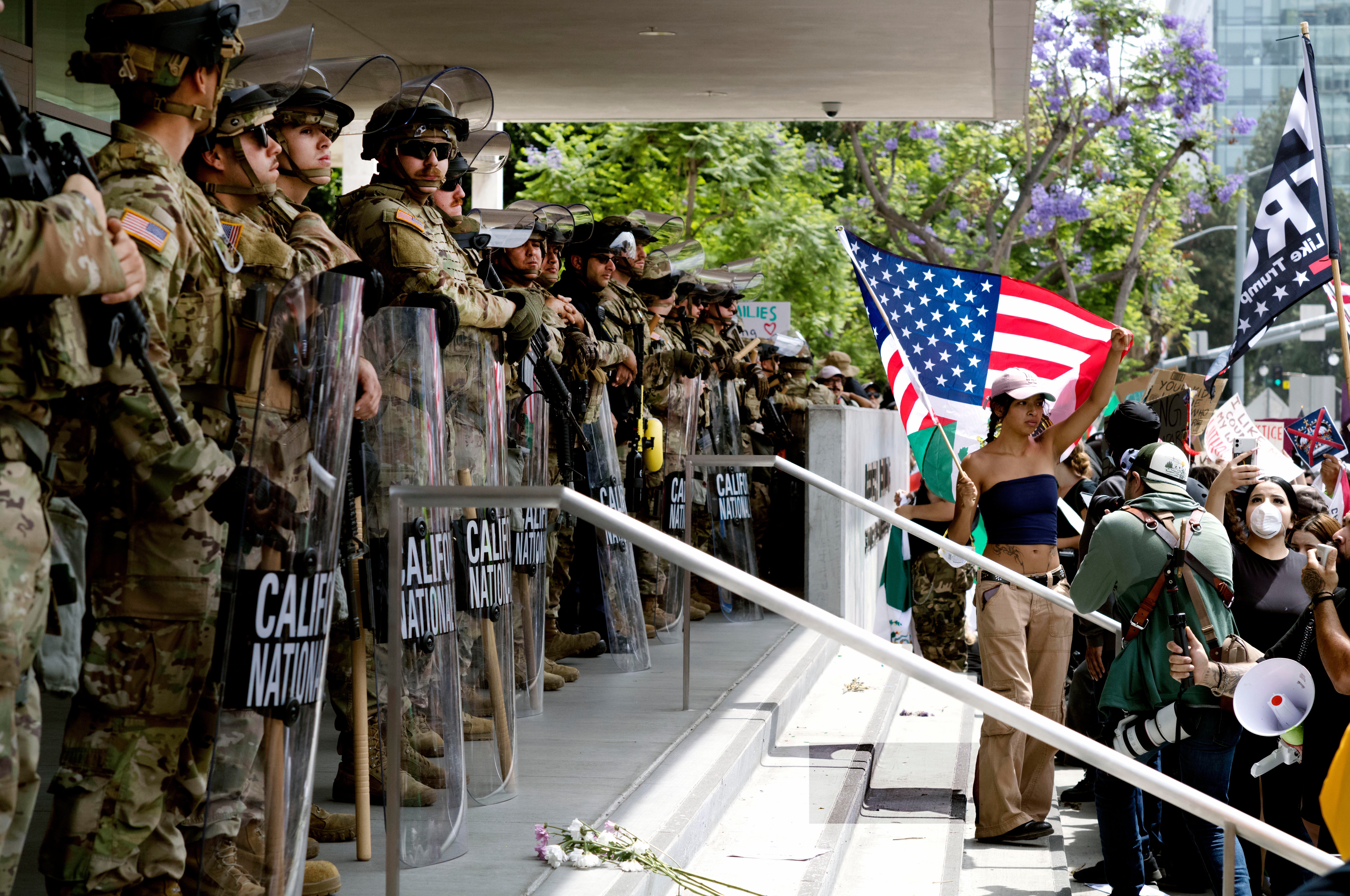 Trump desplegó a la Guardia Nacional en Los Ángeles después de que estallaran las protestas en junio contra los planes antiinmigración de la administración.