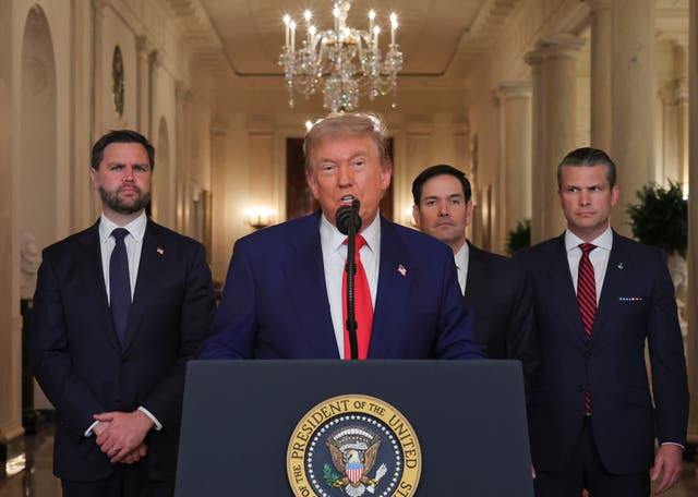 <p>Las autoridades estadounidenses están vigilando posibles células durmientes iraníes tras los ataques del presidente Donald Trump a tres importantes instalaciones nucleares iraníes el sábado </p>
