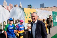 Los Atléticos celebran inicio de construcción de estadio de 1.750 millones de dólares en Las Vegas