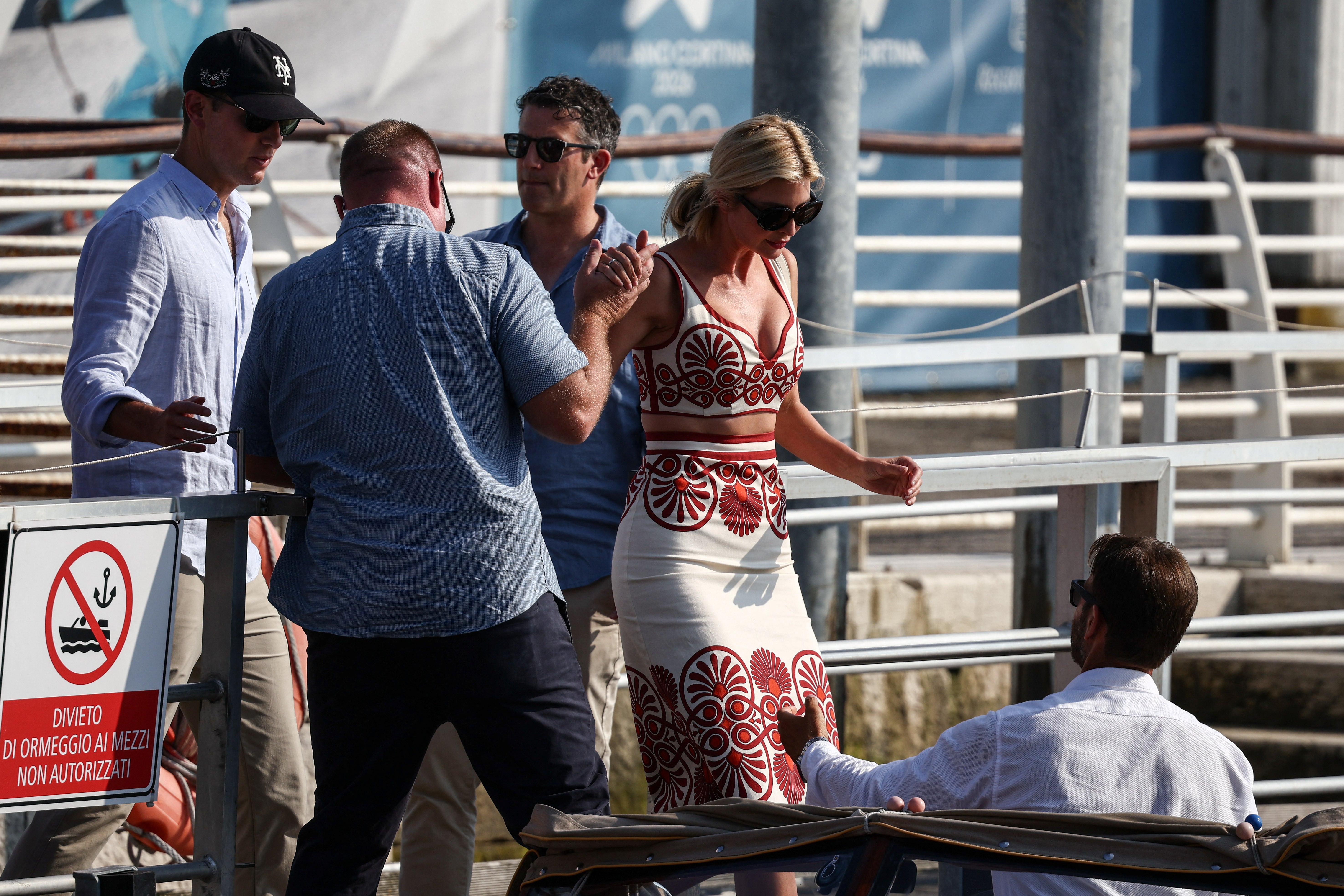 Ivanka Trump y Jared Kushner llegaron a Venecia antes de los festejos de la boda