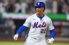 Soto conecta 2 jonrones y Mets vencen 7-3 a Bravos para su 2ª victoria en 12 juegos