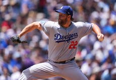 Kershaw se acerca a los 3.000 ponches en victoria 3-1 de Dodgers sobre Rockies