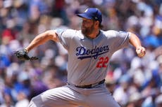 Kershaw se acerca a los 3.000 ponches en victoria 3-1 de Dodgers sobre Rockies