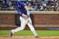 Alonso, con tres hits, ayuda a los Mets a vencer 4-0 a los Bravos