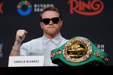 'Canelo' y Crawford se elogian en última parada de gira mediática antes de pelear en septiembre