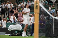 Wimbledon: Taylor Fritz y Giovanni Mpetshi Perricard reanudarán su partido en el quinto set