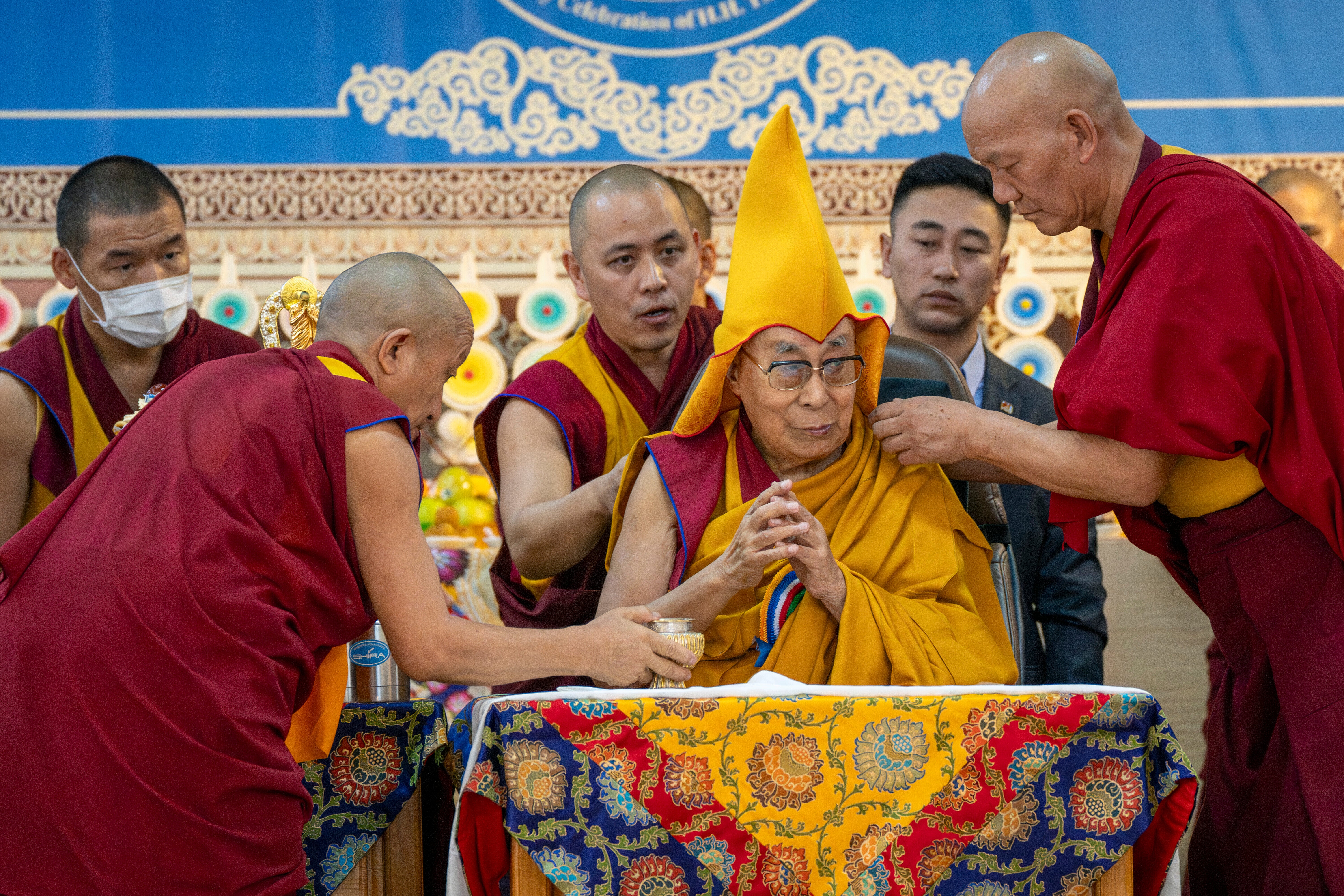 Fotos muestran celebración del 90mo cumpleaños del Dalai Lama