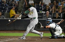 Wynns pega elevado de sacrificio en la 10ma y A's vencen 4-3 a Rays que sufren 3ra derrota seguida