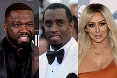 Veredicto de Diddy: famosos como 50 Cent y Aubrey O’Day reaccionan