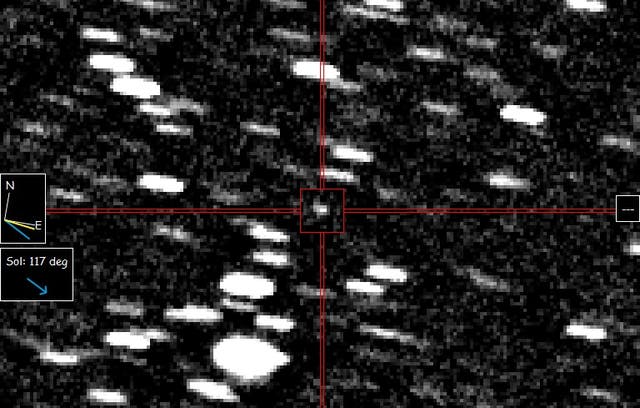 <p>Una toma cercana del objeto visto desde el Observatorio Saguaro</p>
