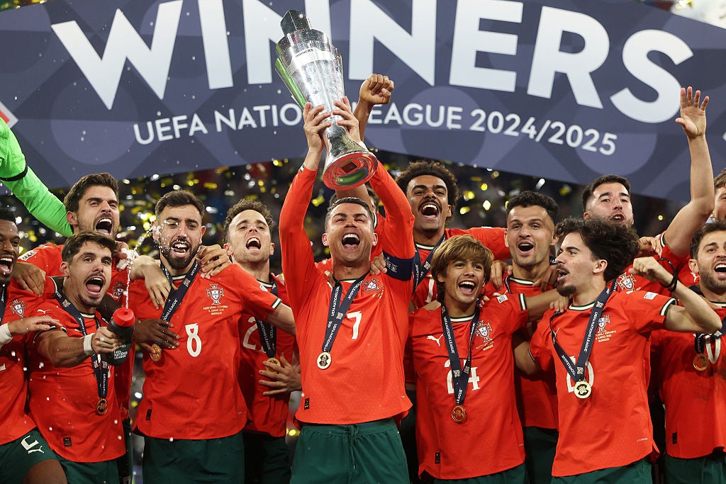 Jota celebró en junio su segundo título de la Nations League con Portugal