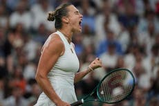 Wimbledon: La número uno Aryna Sabalenka gana a la favorita local Emma Raducanu en la Cancha Central