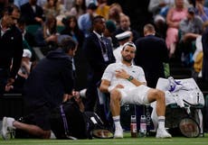 Wimbledon: Dimitrov se retira de partido contra Sinner tras lesión