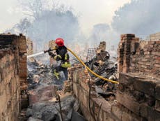 Rusia ataca Kiev con más misiles y drones; provoca incendios y deja al menos 10 heridos
