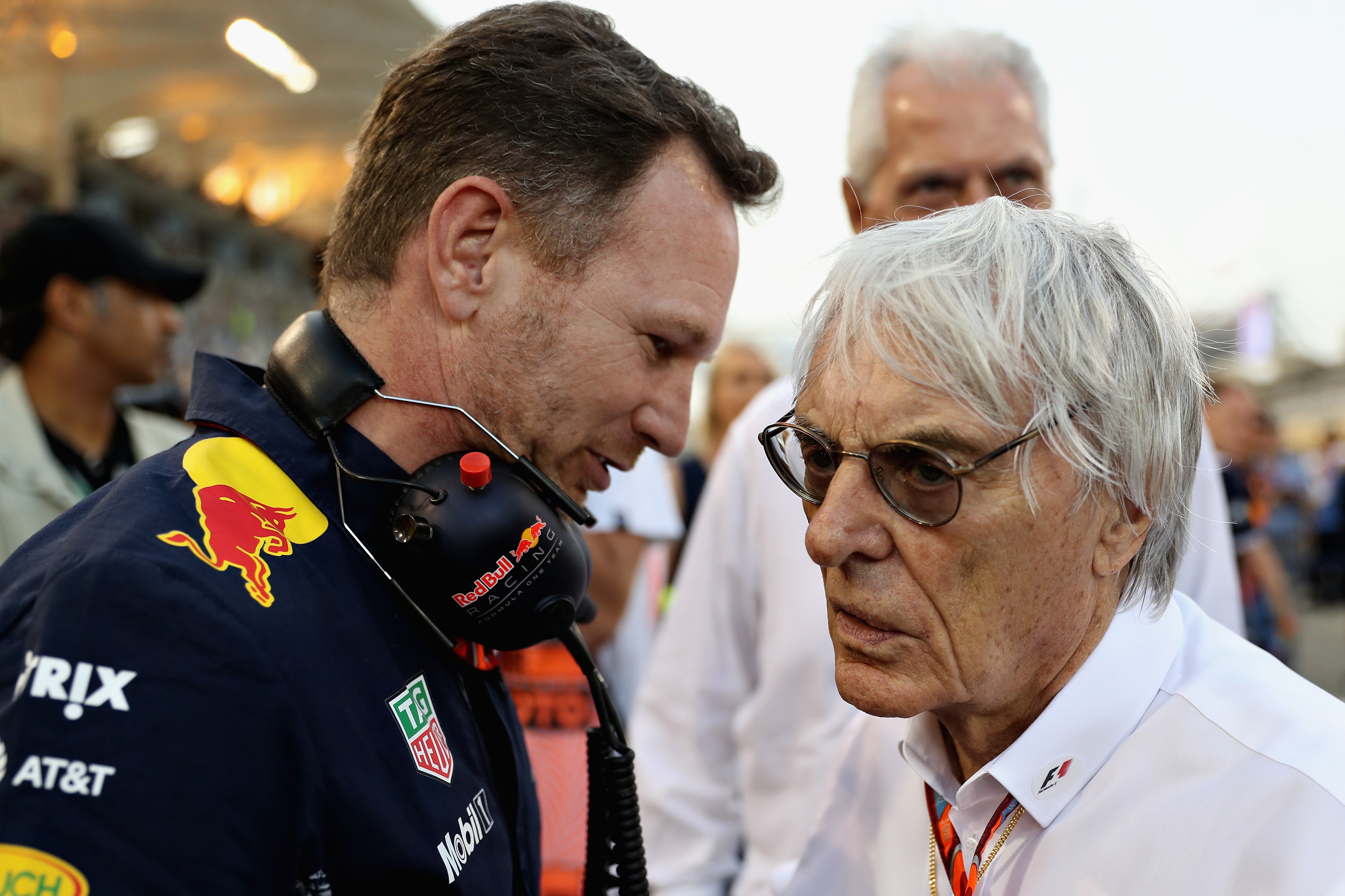 Bernie Ecclestone (derecha) y Christian Horner (izquierda) son conocidos por su amistad