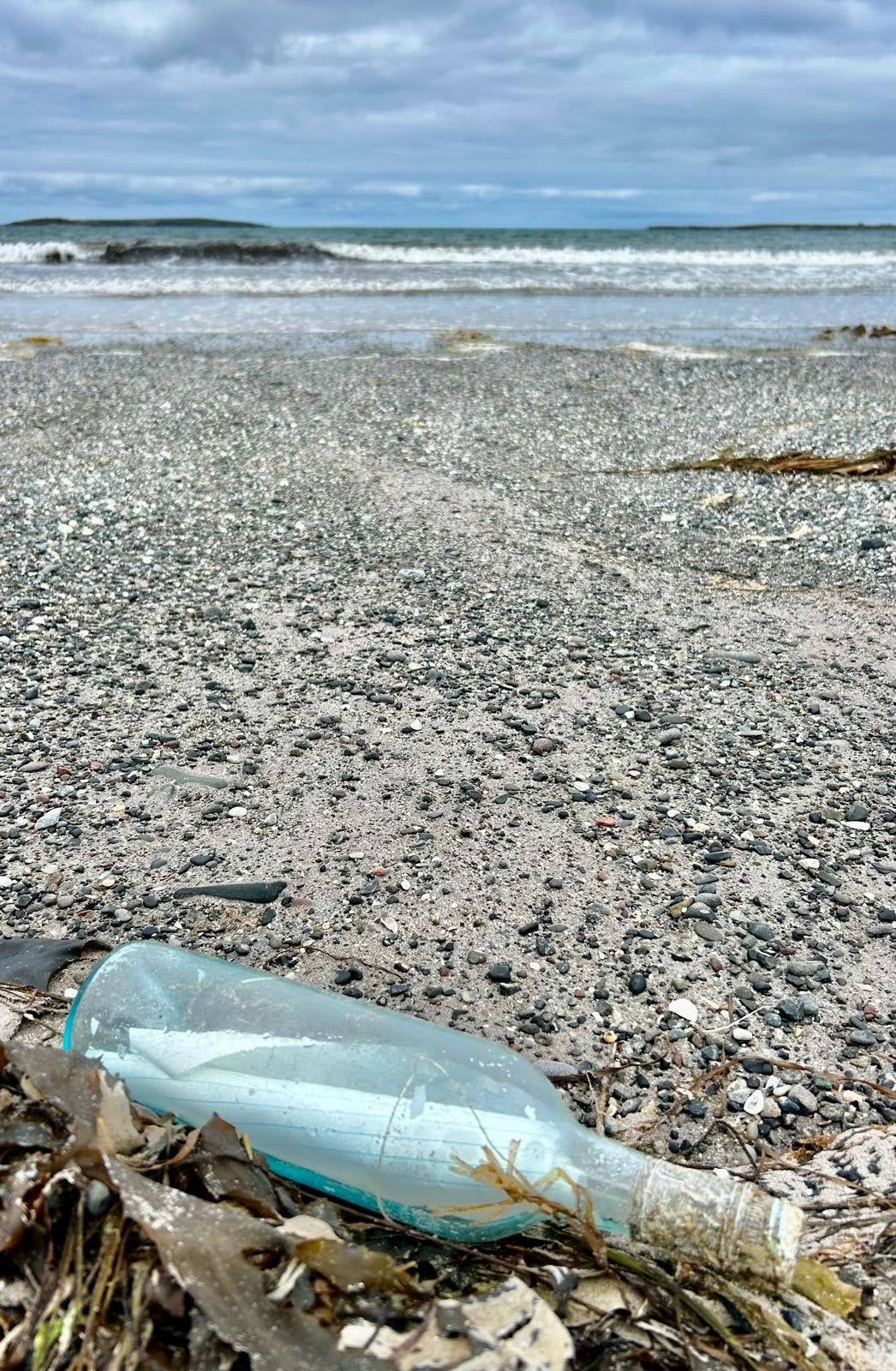 La botella viajó más de 3.000 km desde donde fue arrojada al océano