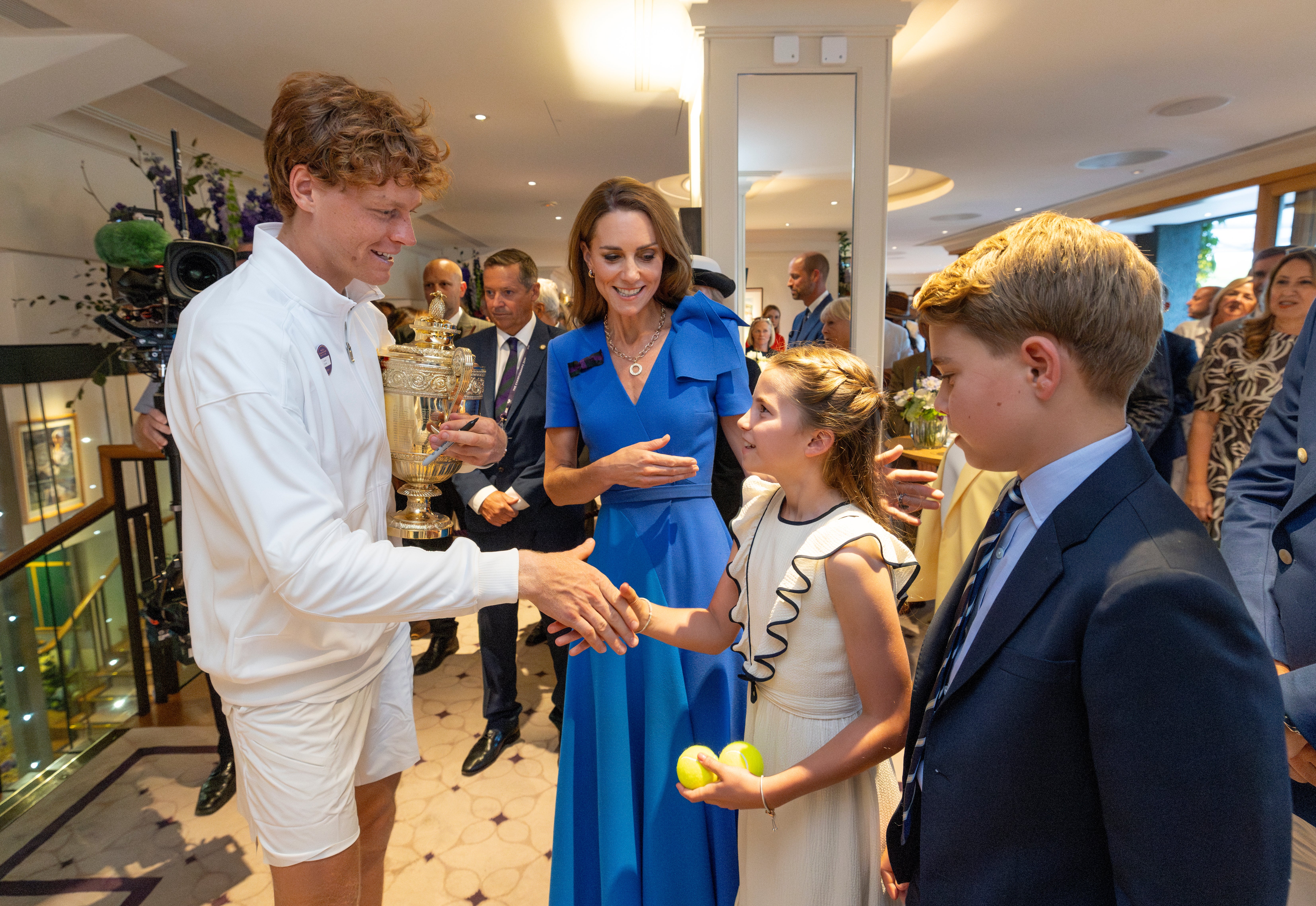 Jannik Sinner habló con la familia real tras su victoria en Wimbledon