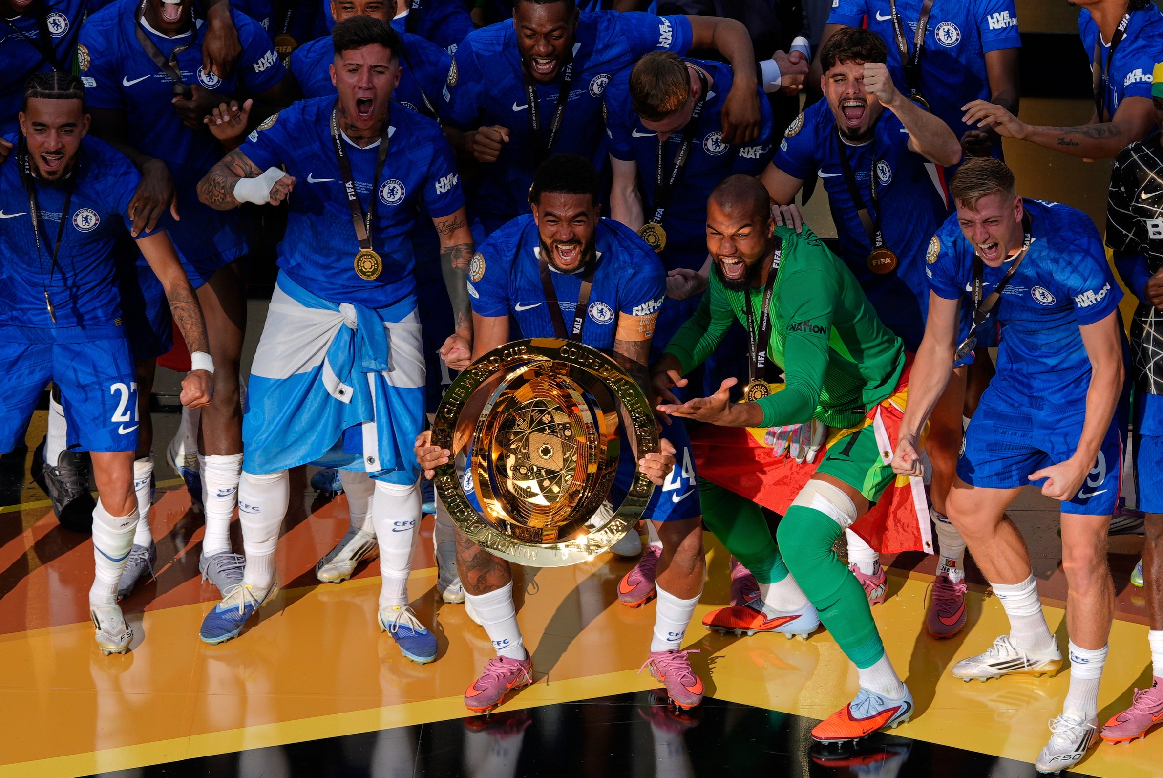 Cole Palmer quedó sorprendido al compartir podio del Mundial de Clubes conTrump