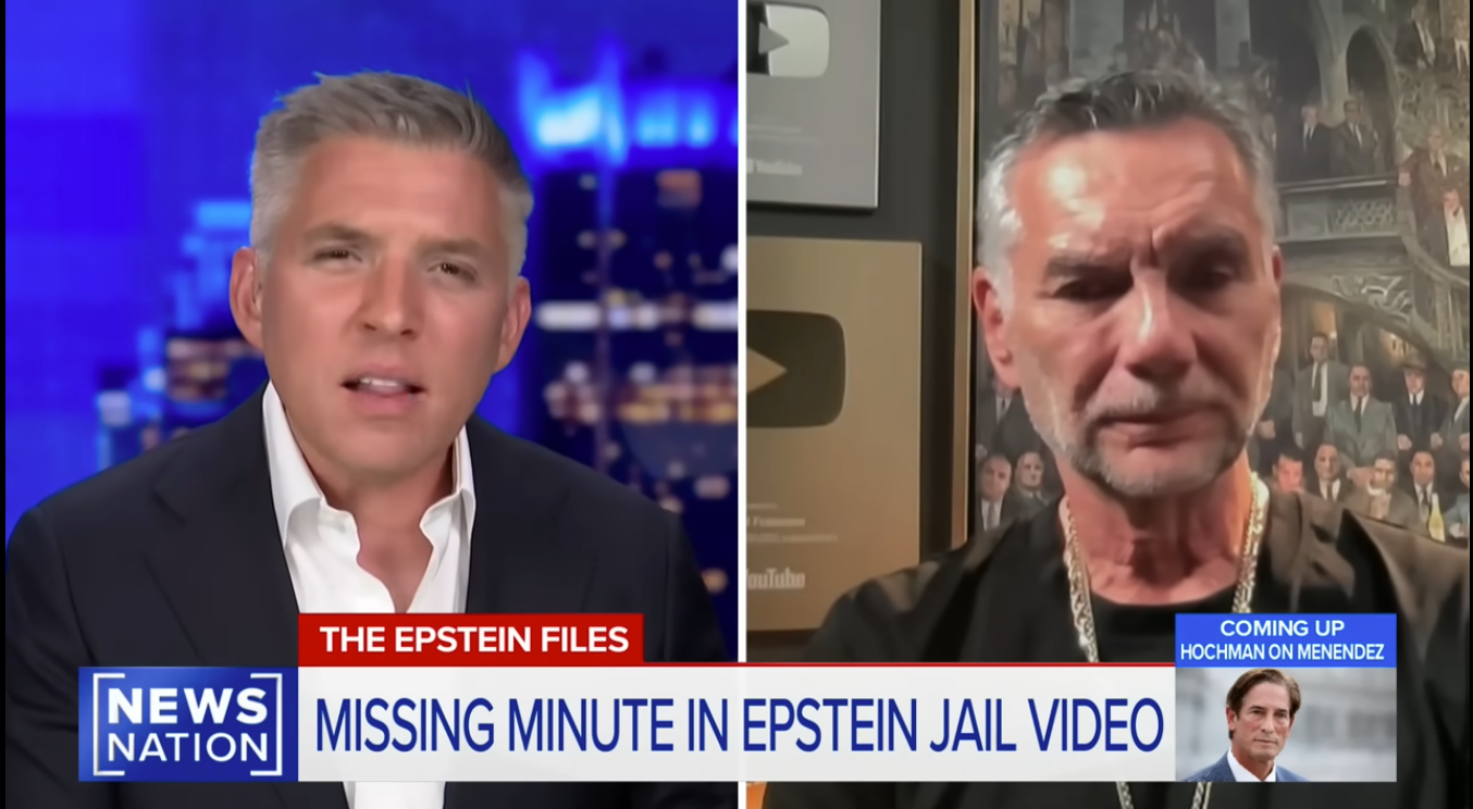 El exrecluso Michael Franzese (derecha) apareció en el medio NewsNation y dijo que “no [había] manera” de que Jeffrey Epstein hubiera muerto por suicidio en su celda de la cárcel