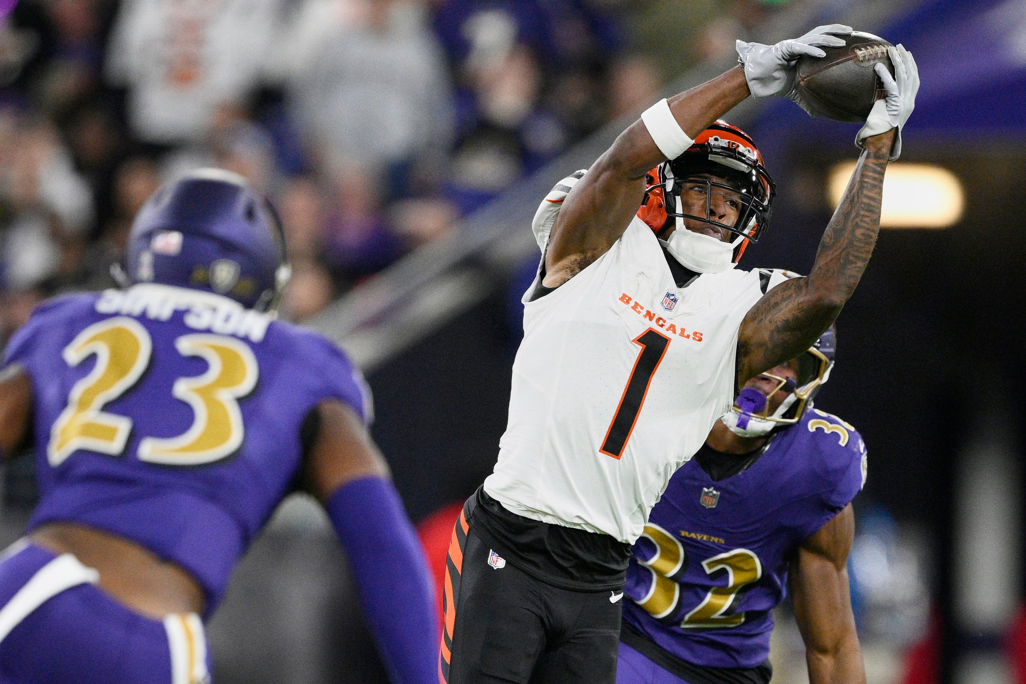 Ja'Marr Chase y Justin Jefferson empatan como los mejores receptores de la NFL según votación de AP