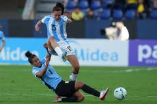 Bonsegundo conduce a Argentina a triunfo ante Uruguay en su debut en Copa América Femenina