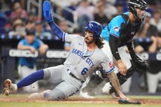Bubic lanza cinco entradas en blanco Pérez conecta jonrón y los Reales derrotan 7-4 a los Marlins