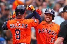 Jonrón decisivo de Christian Walker en la 6ta lleva a Astros a triunfo 11-3 sobre Marineros