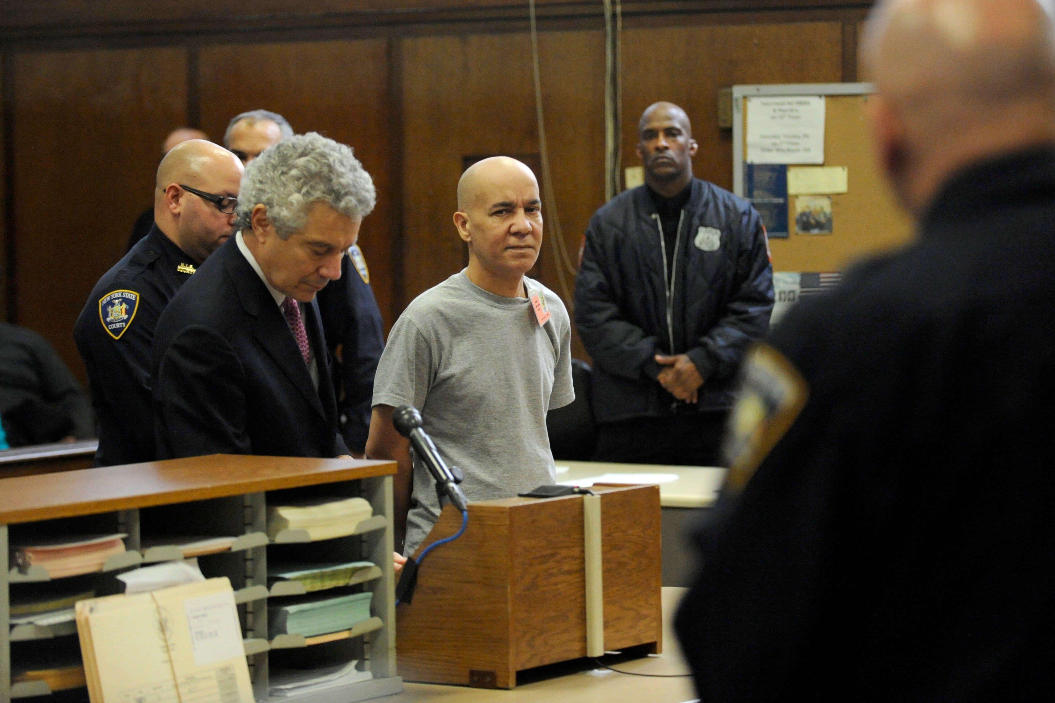 Pedro Hernández comparece junto a su abogado, Harvey Fishbein, en el tribunal penal de Manhattan, el 15 de noviembre de 2012, en Nueva York