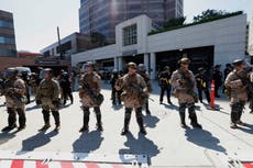 El Pentágono retira a 700 marines de Los Ángeles