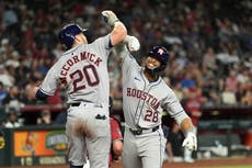 Brice Matthews batea sus dos primeros jonrones en Grandes Ligas y lidera a Astros 6-3 sobre D-backs