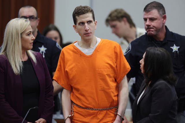 <p>Bryan Kohberger aparece en el Tribunal del Condado de Ada tras su audiencia de sentencia, el miércoles 23 de julio de 2025, en Boise, Idaho</p>