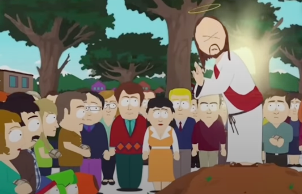 Jesús suplica a los habitantes de ‘South Park’ que apacigüen a Donald Trump y resuelvan la demanda