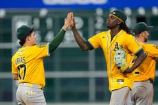 Severino y Urías impulsan victoria 5-2 de Atléticos ante Astros, líderes del Oeste de la AL
