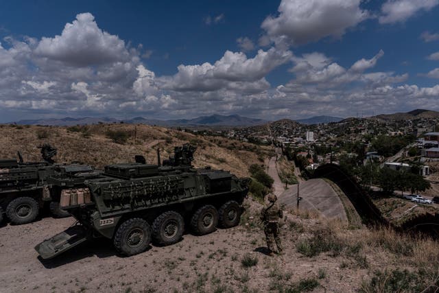 REP-INM EEUU-MIGRANTES-FRONTERA MILITARIZADA