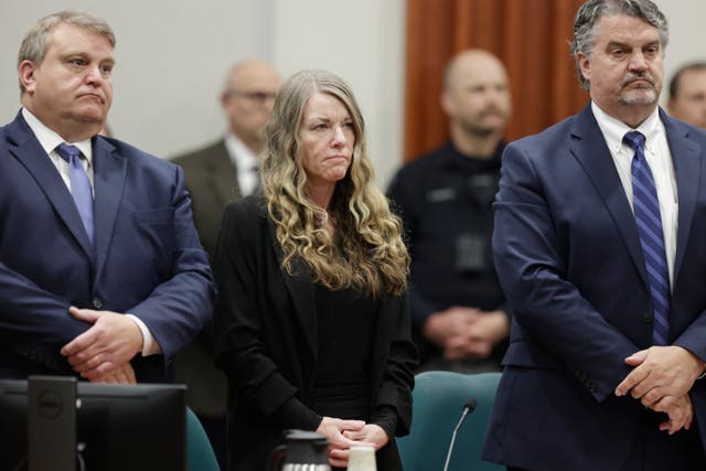 <p>Lori Vallow Daybell en un tribunal de Boise, Idaho, EE. UU., en 2023. El viernes fue condenada en dos casos de conspiración para cometer asesinato en Arizona</p>