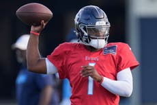 Cam Ward y Titans enfrentan desafíos al comienzo de su pretemporada