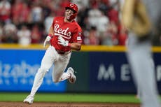 Triple de dos carreras de Steer en la 8va da victoria a los Rojos 5-2 sobre Dodgers