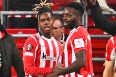 Nico Williams lidera victoria 3-2 del Athletic Bilbao sobre Sevilla en la primera jornada de La Liga