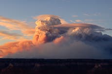 "Nubes de fuego" sobre incendios en Arizona y Utah crean su propio clima errático