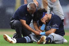Aranda se perderá tiempo por lesión en la muñeca izquierda tras choque contra Stanton