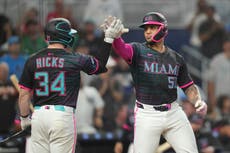 El novato Agustín Ramírez conecta dos jonrones solitarios y los Marlins vencen 2-0 a los Yankees